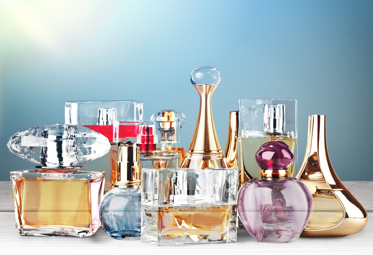 Luxury perfume bottles collection