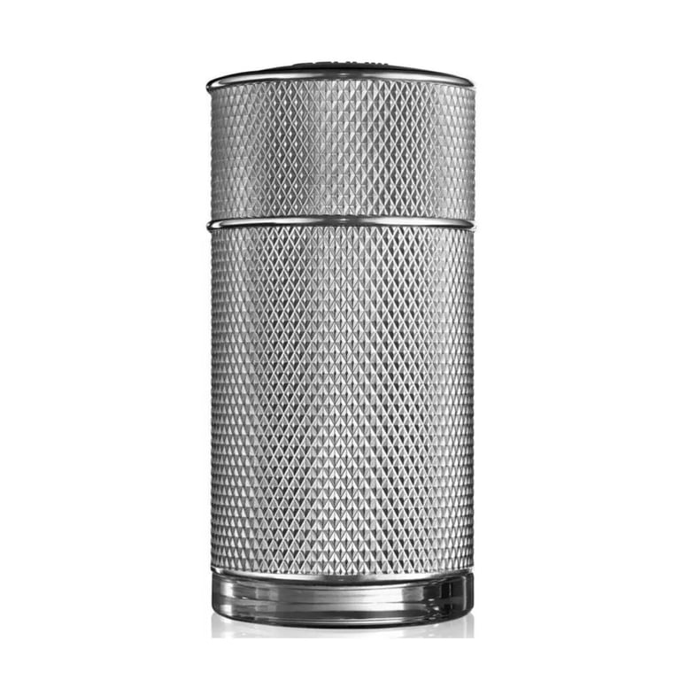 Cylindrical metal mesh air filter with perforated stainless steel construction and dark trim bands